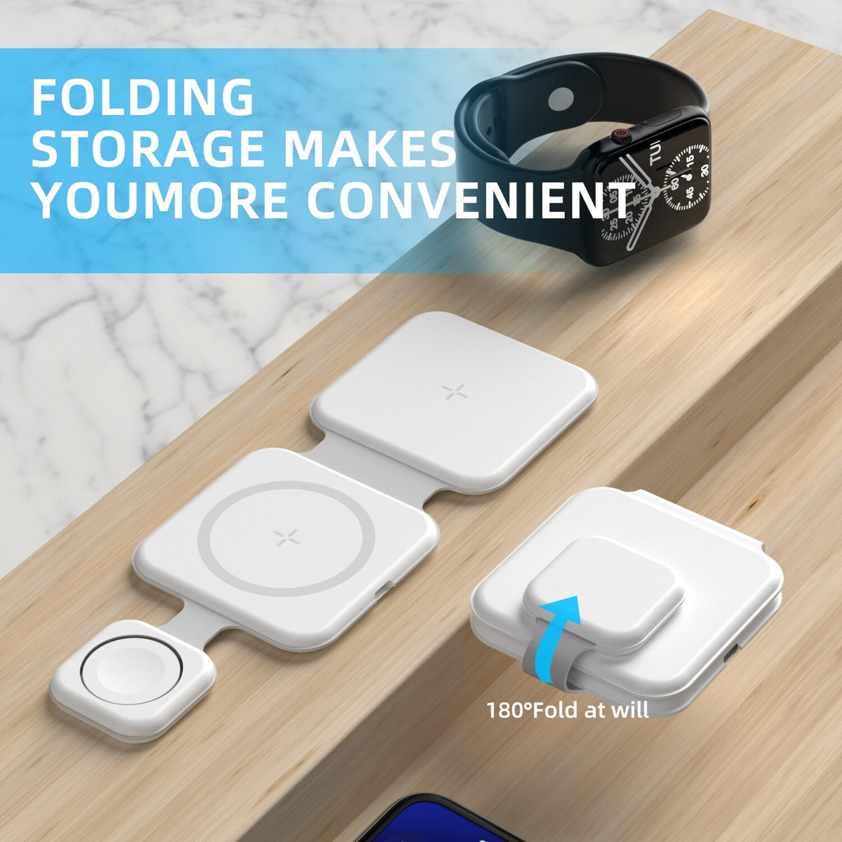 3-in-1 Foldable Magnetic Charger