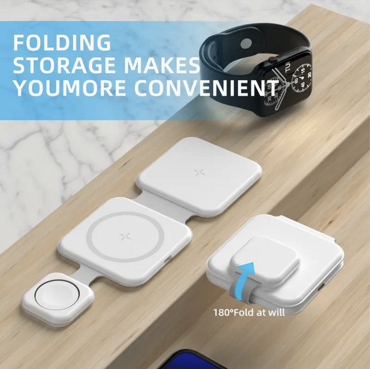 3-in-1 Foldable Magnetic Charger