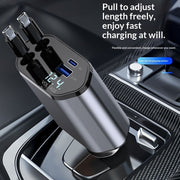 4-in-1 Retractable Car Charger